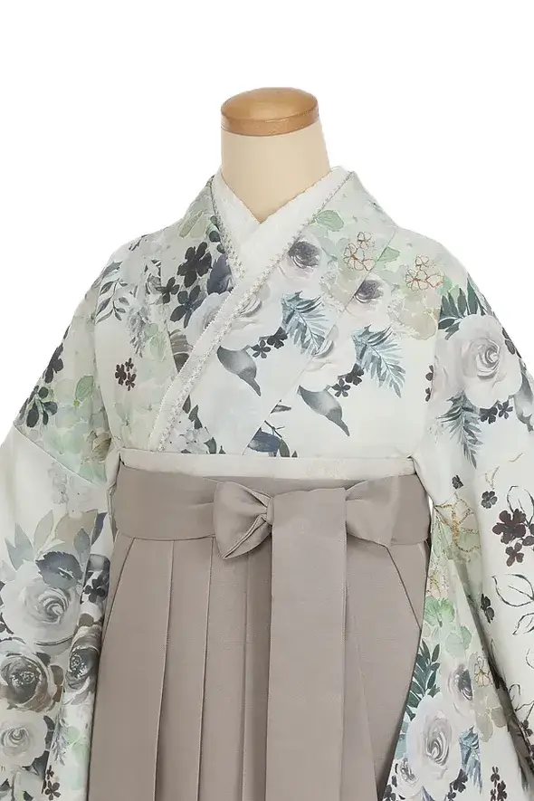 卒業式袴レンタル 洋花 ミクルティベージュ